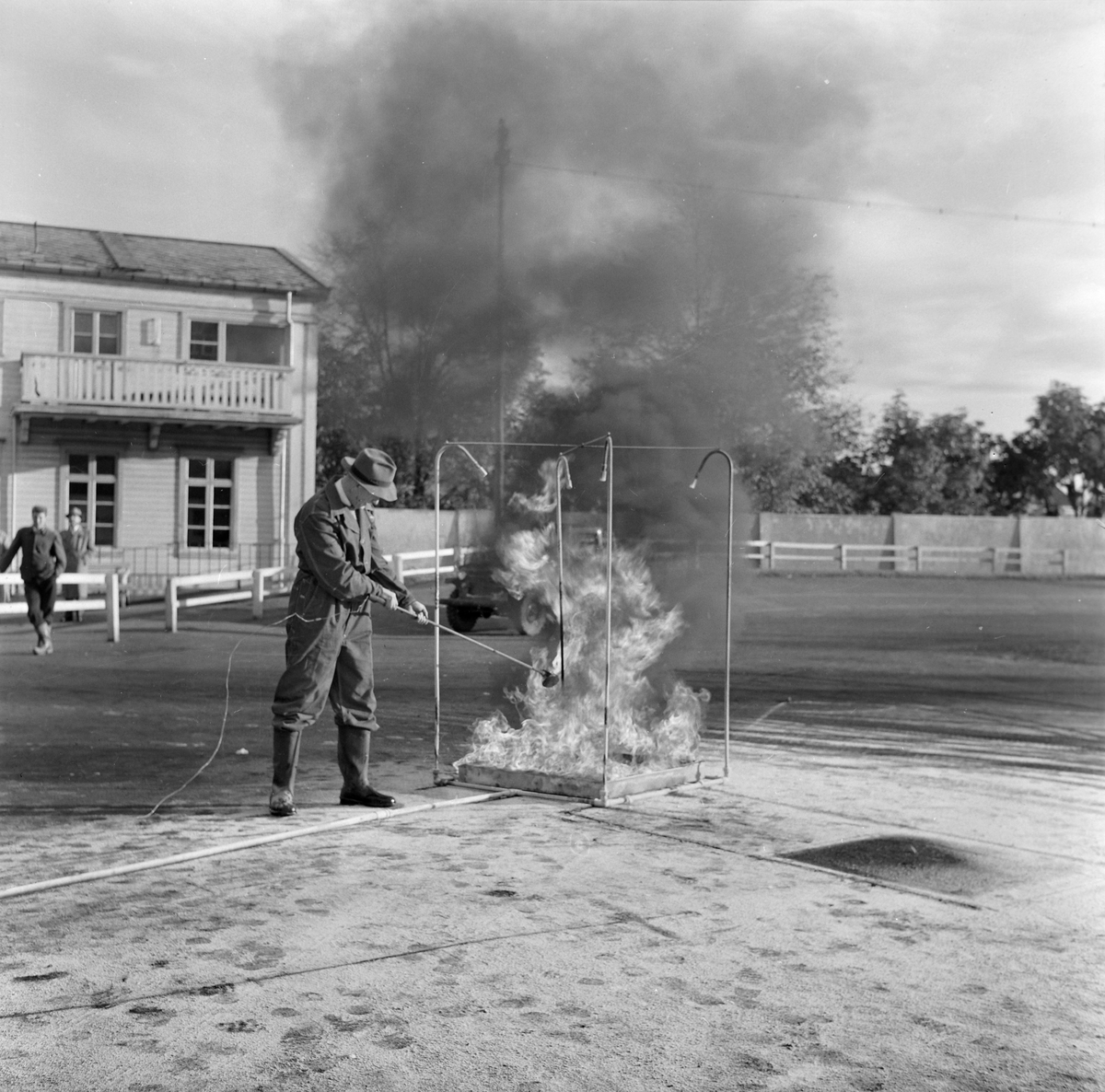 Brannøvelse på Stadion