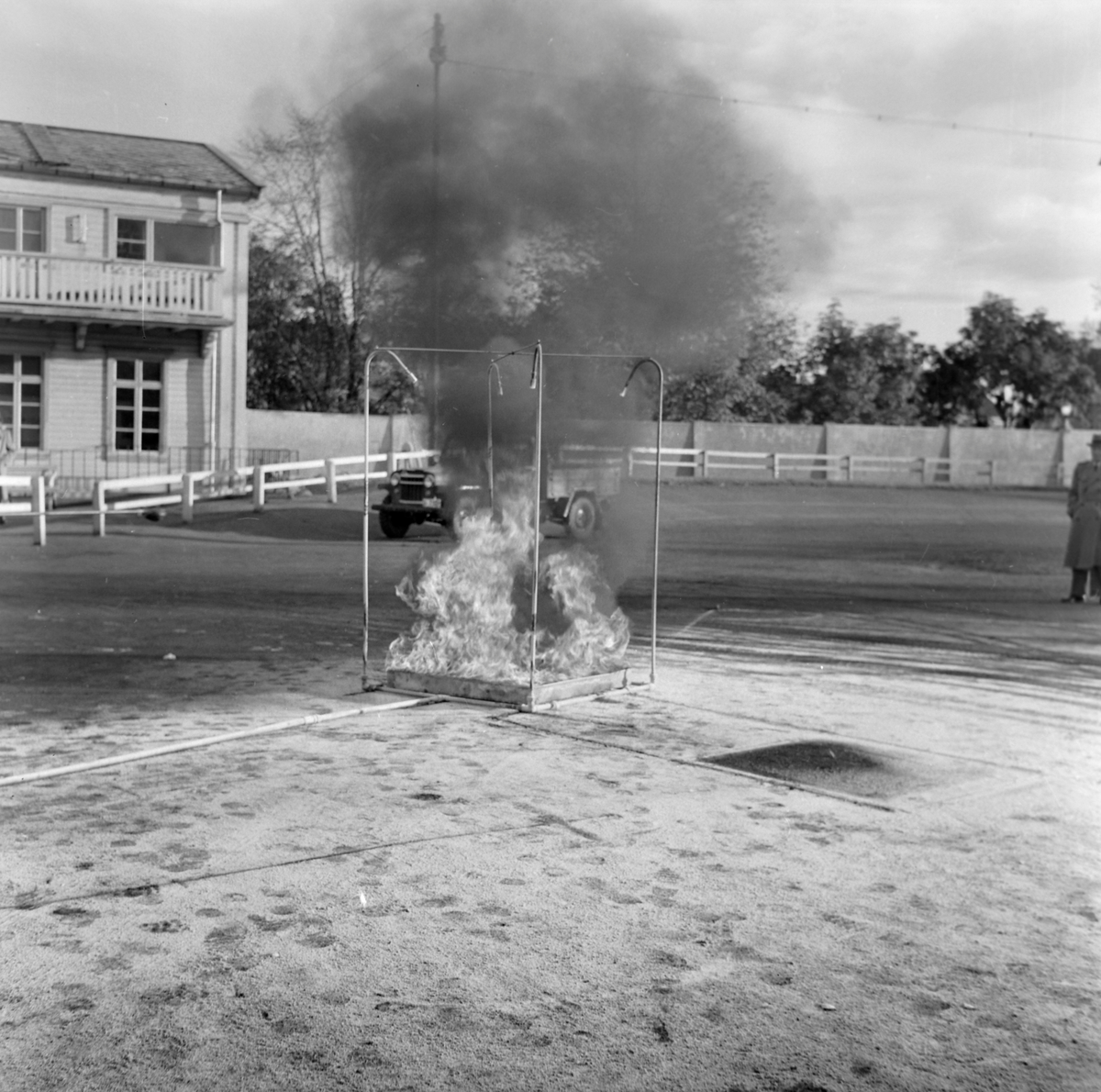 Brannøvelse på Stadion