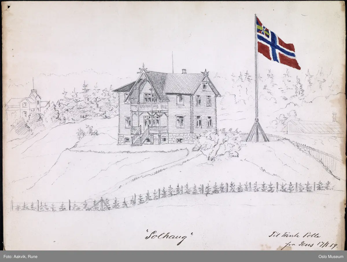 Solhaug, tømmervillaen der Ingse Kaarsberg vokste opp