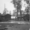 Falun, Främsbacka, Hosjö 1921-1925. Uthus L:a Främsbacka vid Hosjön.