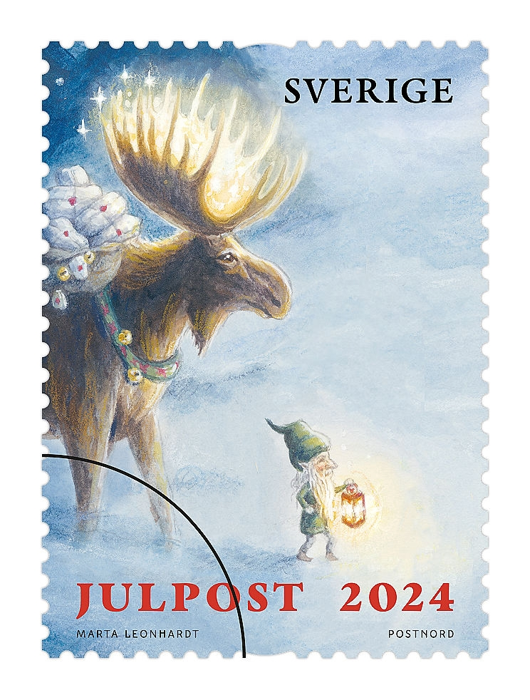 Häfte 10 motiv, inrikes brev, julpost