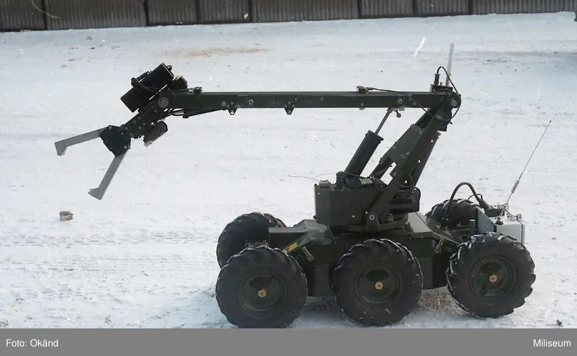 Ammunitionsröjningsrobot.