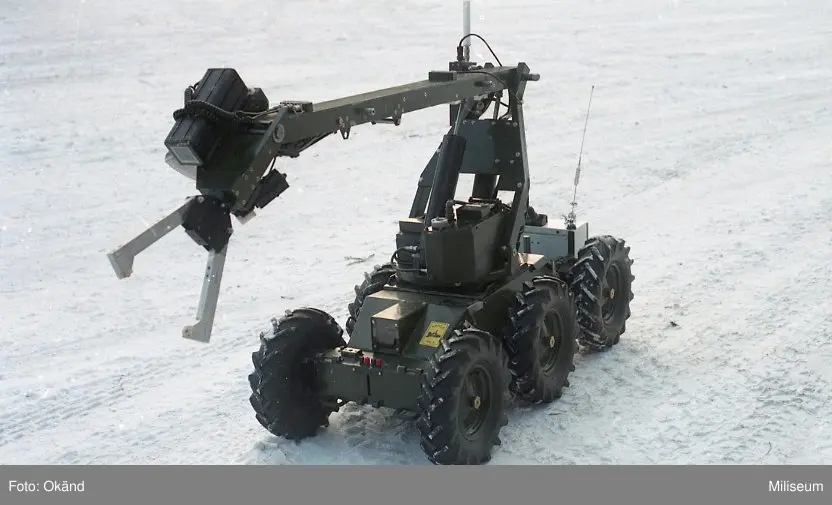 Ammunitionsröjningsrobot.