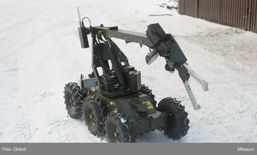 Ammunitionsröjningsrobot.