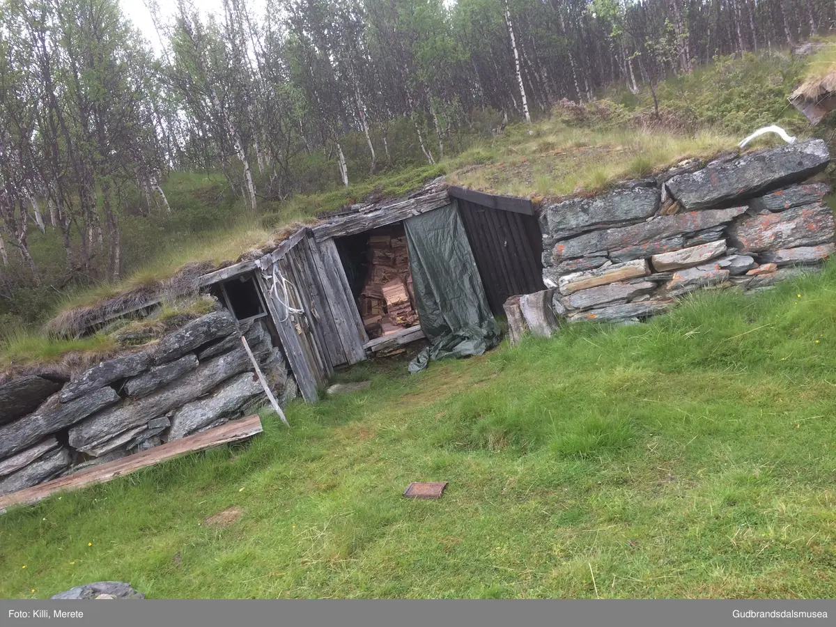 Hyttetun ved "nedre" ende av Grimsdalsgruva i Dovre.