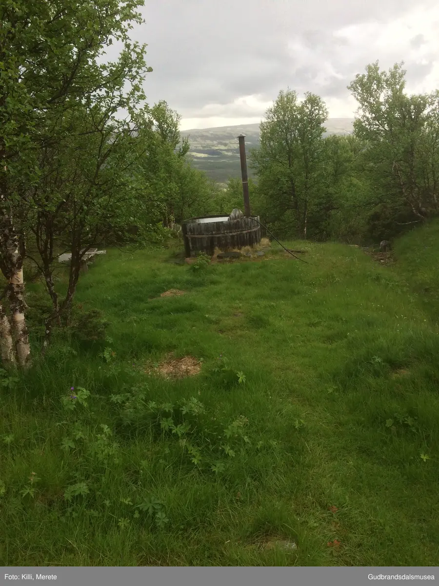 Hyttetun ved "nedre" ende av Grimsdalsgruva i Dovre.