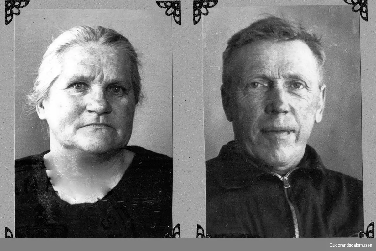 F.v.: Ingeborg Skamsar (f. 1885 g. 1)Brøndbo) og Hans Skamsar (f. 1884)