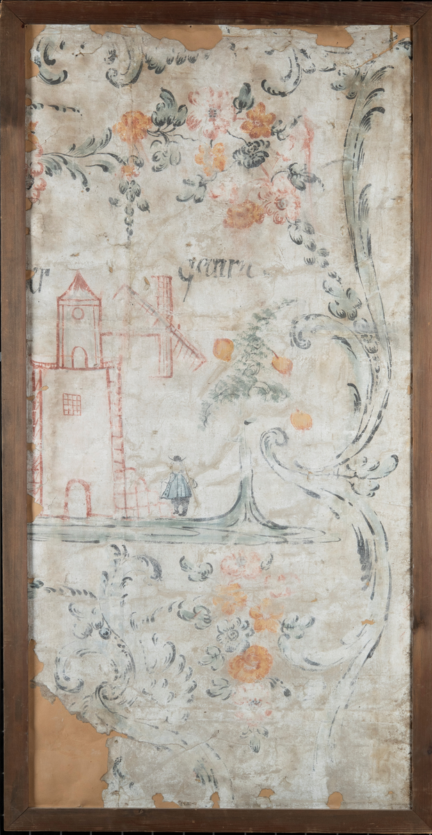 :1 Sune kyrka, föreställer en kyrka med slingerblommor omkring.