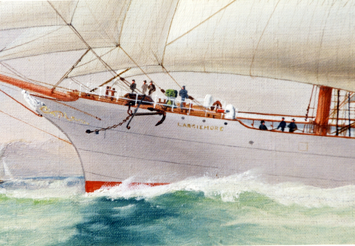 Skuteportrett;  Fullrigger "Largimore"