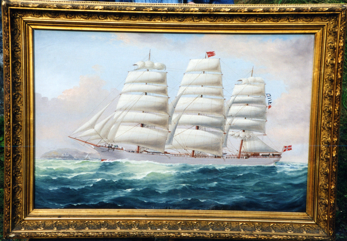 Skuteportrett;  Fullrigger "Largimore"