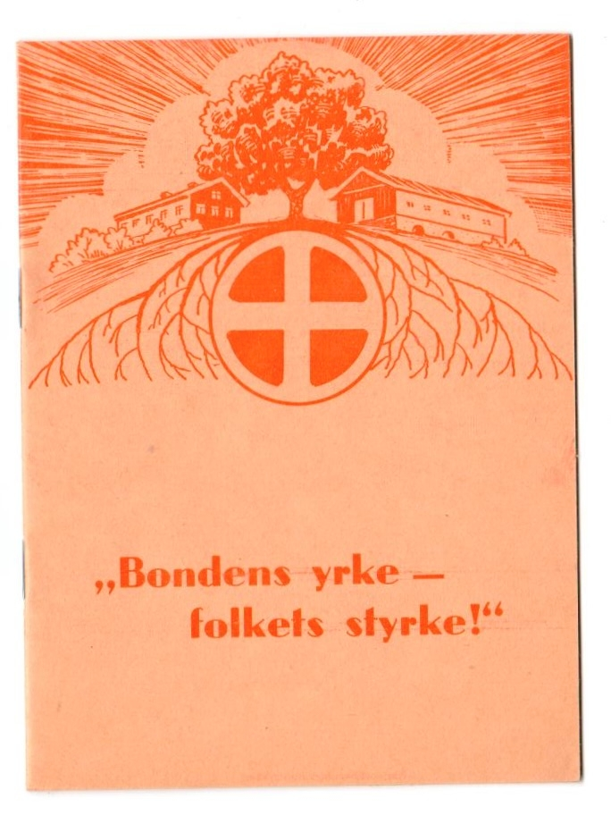 Trykkede papirhefter. Omslaget er i litt tykkere papir.