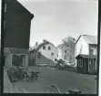 Västerås, Centrum, kv. Kettil.
Köpmangatan mot norr 1964.