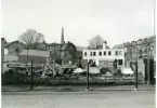 Västerås, Centrum, kv. Kol.
Rivning av byggnad Kopparbergsvägen 27, 1956.