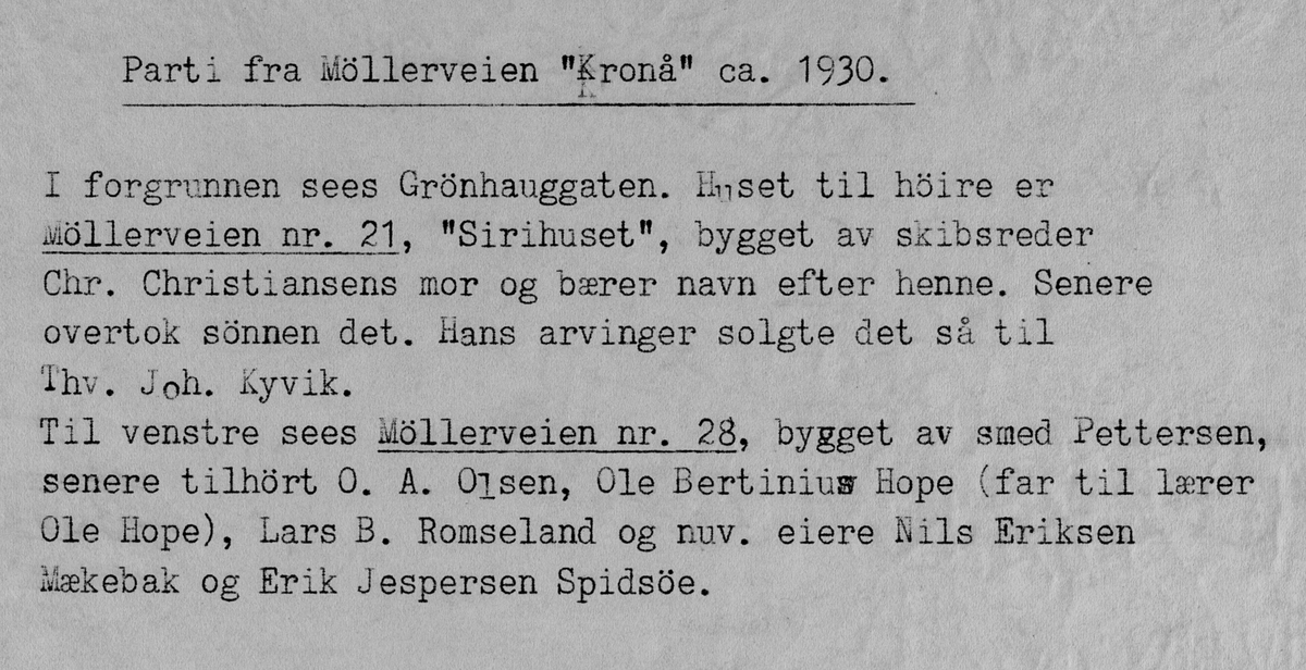 Møllervegen 21, i Haugesund. I bakgrunnen til venstre er Møllervegen 28.