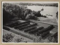 Uppställning för gudtjänst.