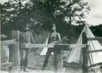 Från Ing 1 övningar i Södermanland sommaren 1904. Sergeanterna Killander och Grudd deltog i övningarna.