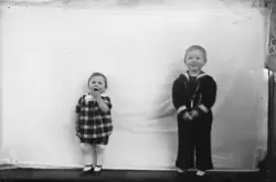 portrett, jente, gutt