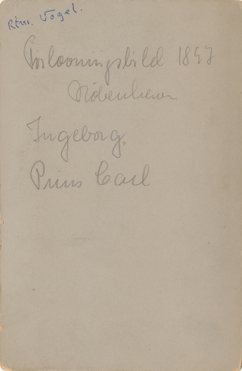 Porträtt av prins Carl och prinsessan Ingeborg av Danmark.