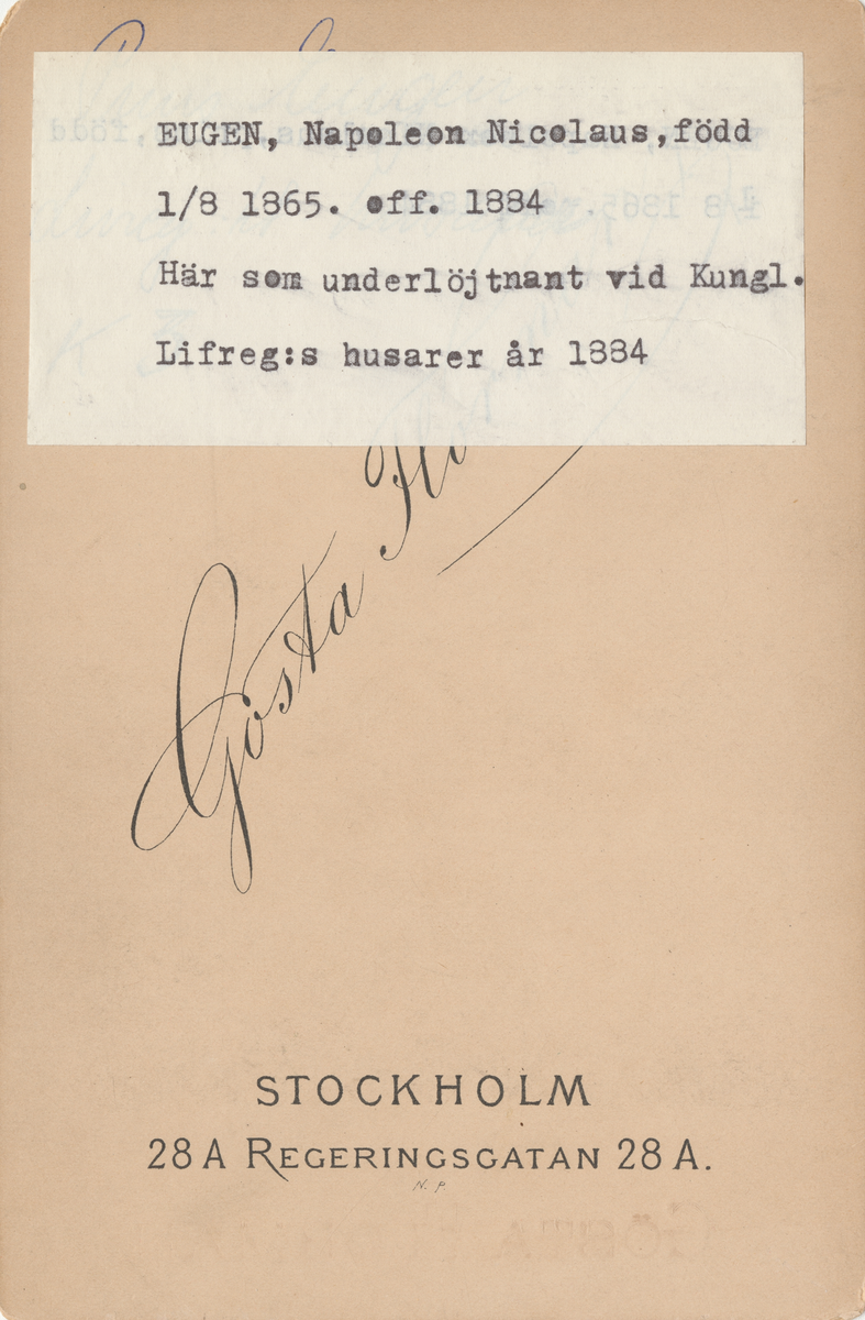 Porträtt av prins Eugen.