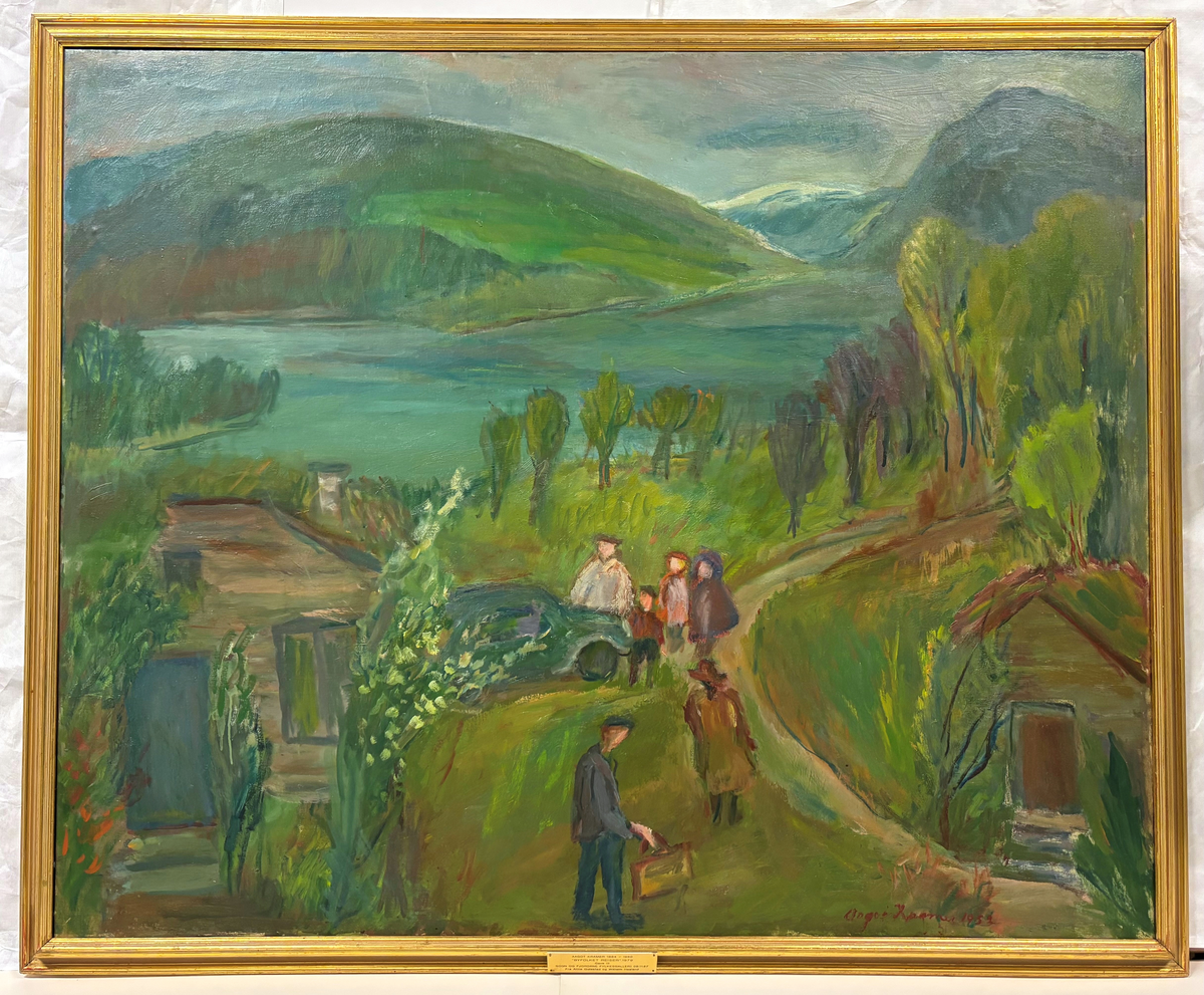 Frå hytta til Aagot og Per Kramer i Sanddalen. Hytta er Nikolai Astrup sitt gamle hus.