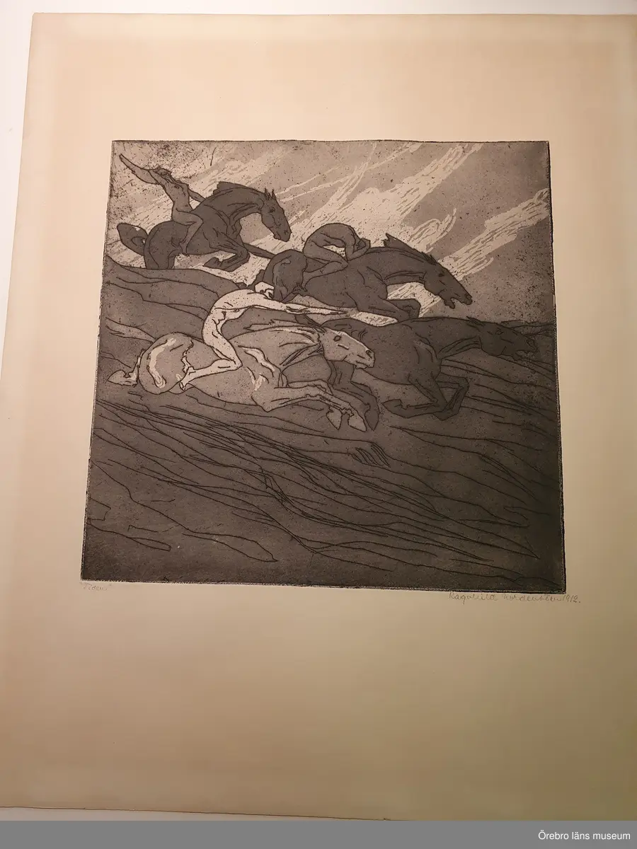 Montering/Ram: Slät svart ram