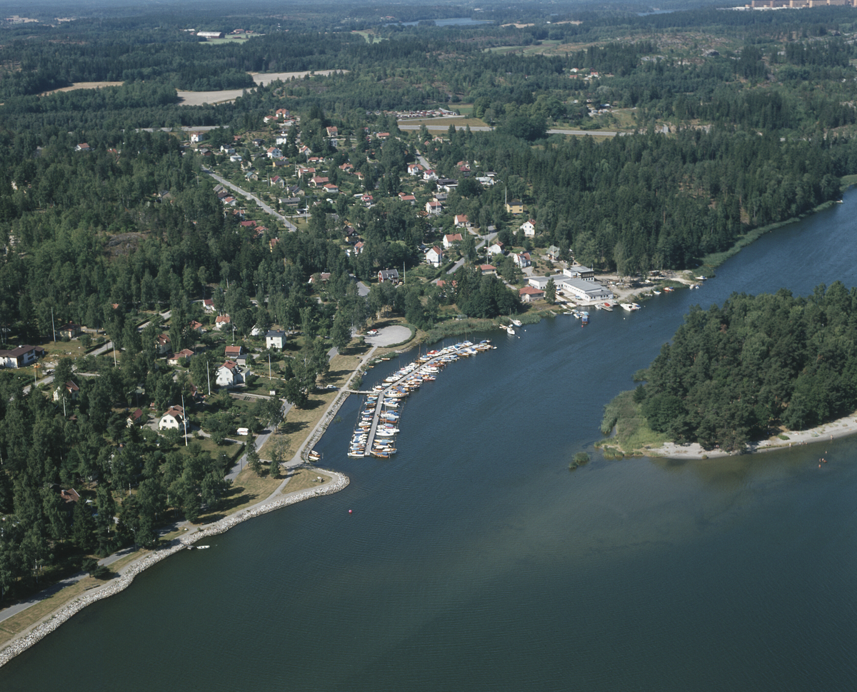 Flygfoto över Pershagen.