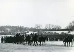 Svea ingenjörkår, Ing 1. 30 november 1922. Avmarsch från kasernen vid Hovjaktvarvet på Kungsholmen till de nya kasernerna vid Frösundavik.