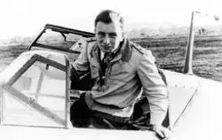 Overløytnant Horst Carganico ved 1. skvadron av jagerving 77