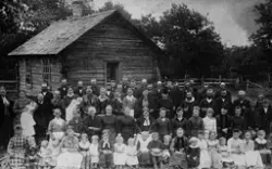 "Eidskogen" kirke. Første norske kirke i Orrock, Sherburne C