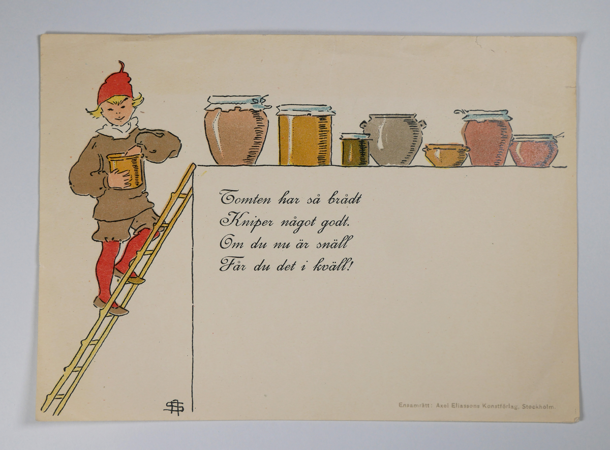 Julklappsetikett.
Julrim.

a - c 
3 stycken.