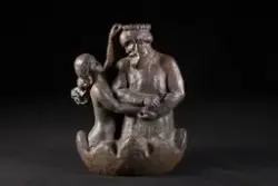 Gustaf Fröding och älvan [Skulptur]