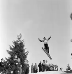 Skirenn-hopp. «Sangerbakken» Lille-Ask i Gjerdrum.