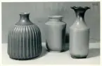 Vaser från Bo Fajans, formgivare Ewald Dahlskog, 1900-talets mitt.