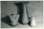 Vaser från Bo Fajans, formgivare Ewald Dahlskog, 1900-talets mitt.