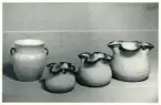 Vaser från Bo Fajans, formgivare Eva Jancke-Björk, 1900-talets mitt.