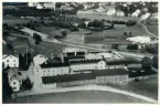 Flygfoto på Bo Fajans fabriksområde. Foto taget av Aero Material AB, Stockholm; No: N.1058