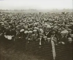 Publikum på ståplasser ved hovedarrangementet til Innvandrer