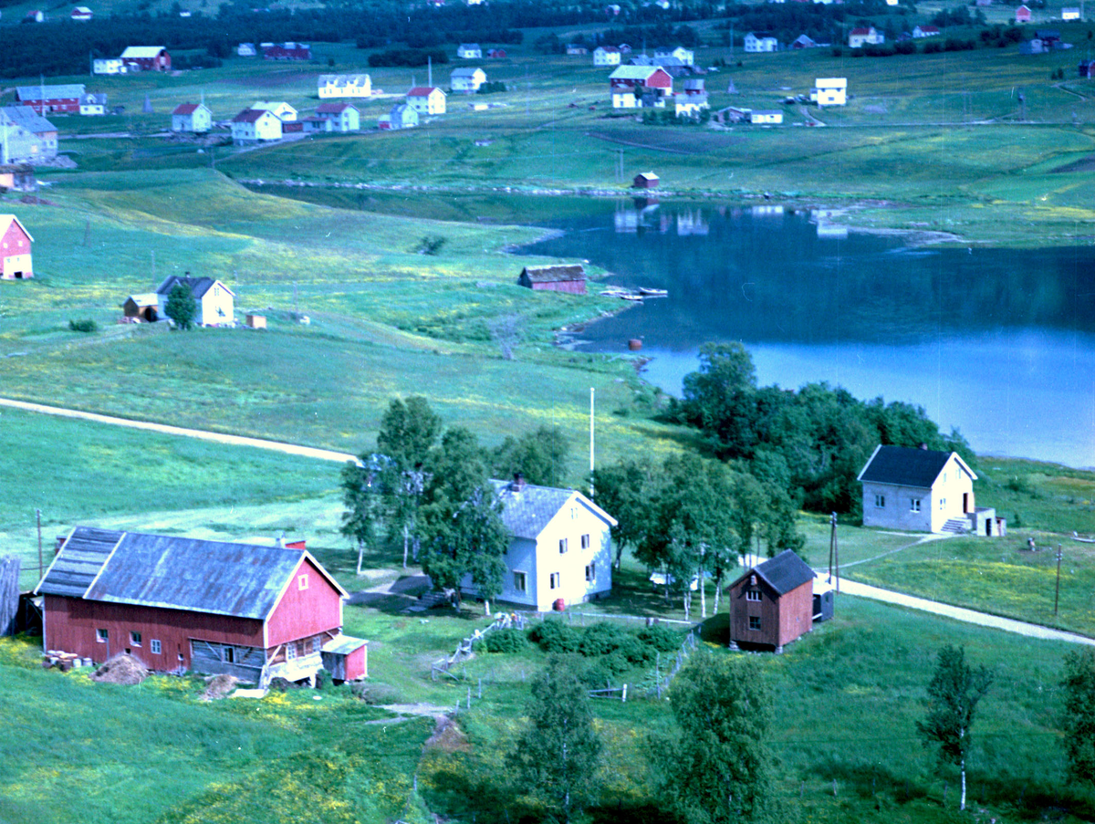 Flyfoto over Målselv kommune. Flyfoto - mest sannsynlig over Sørreisa