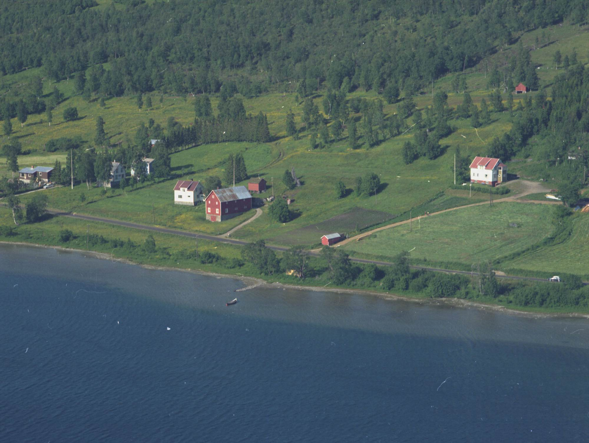 Flyfoto over Sørreisa kommune.