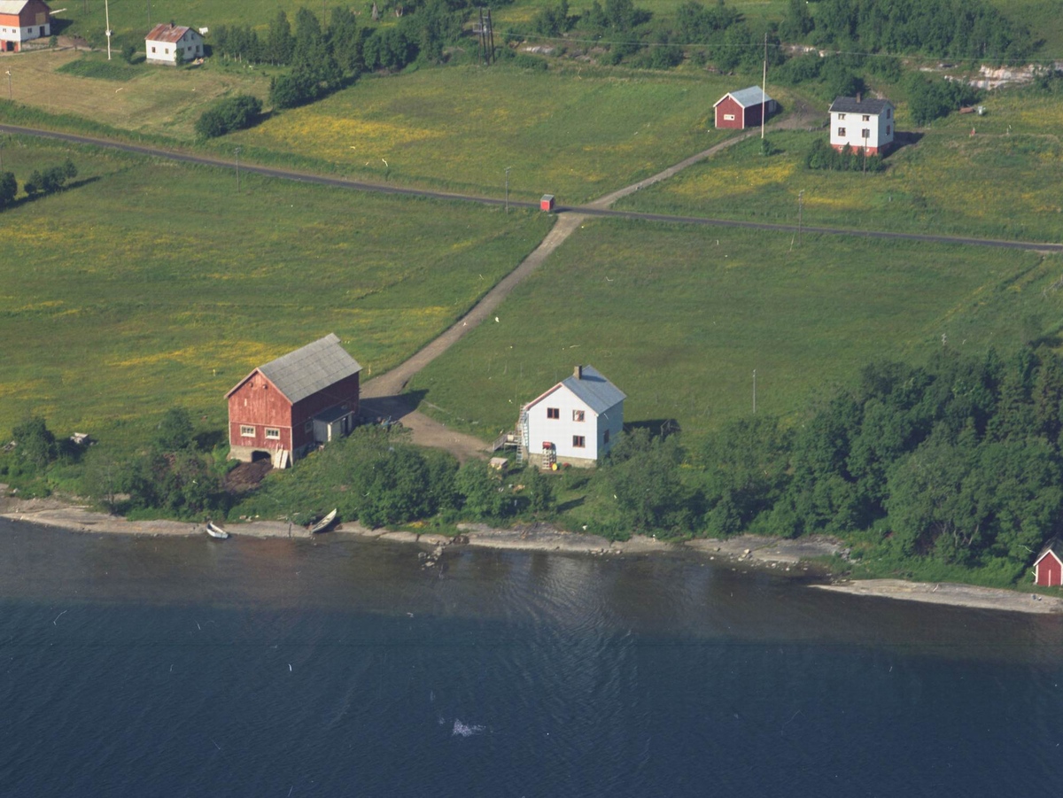 Flyfoto over Sørreisa kommune.