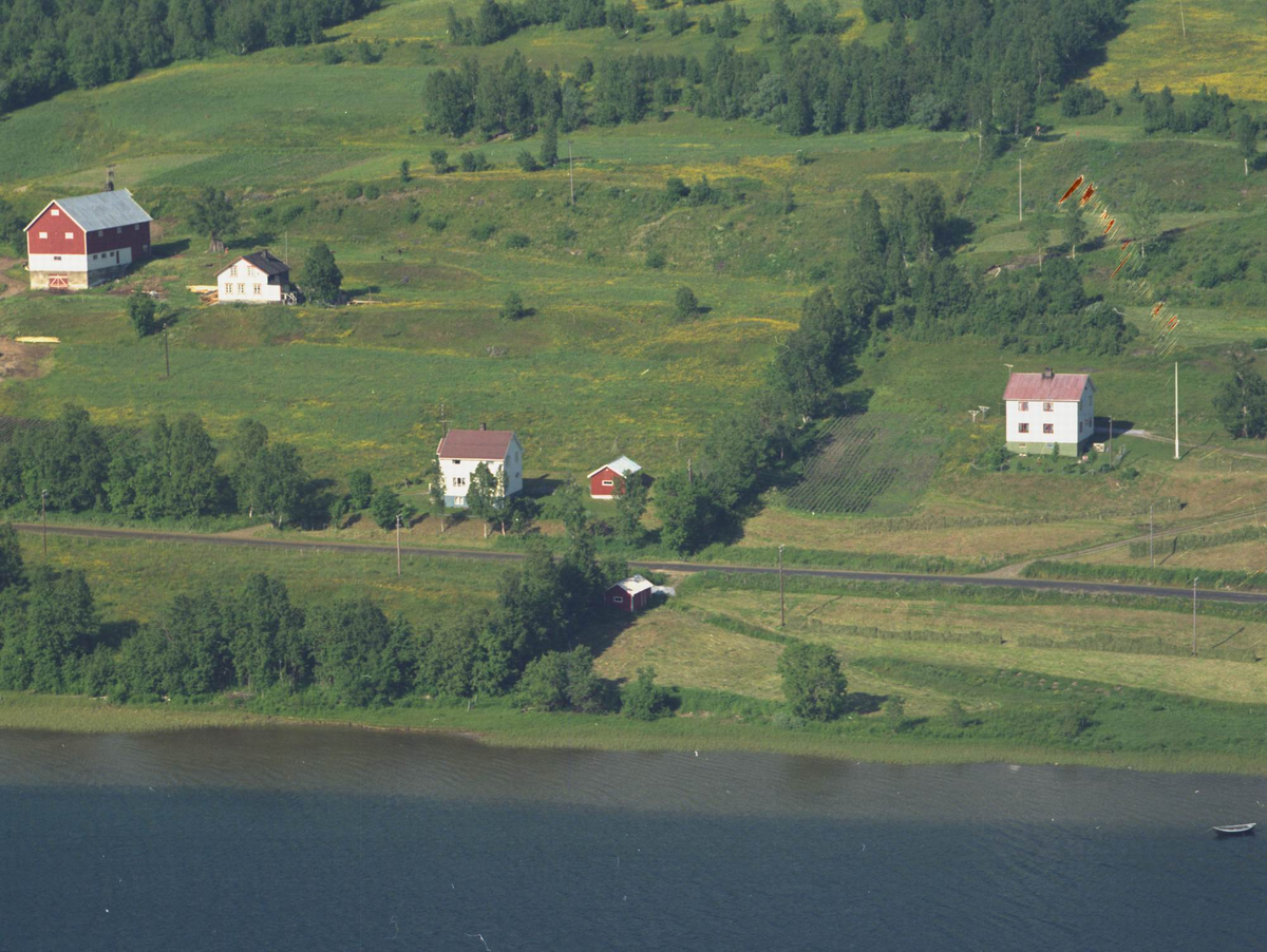 Flyfoto over Sørreisa kommune.