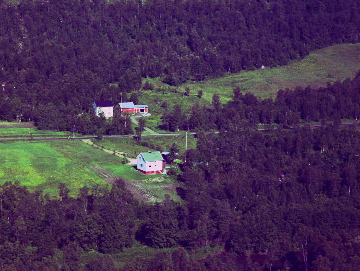 Flyfoto over Sørreisa kommune.