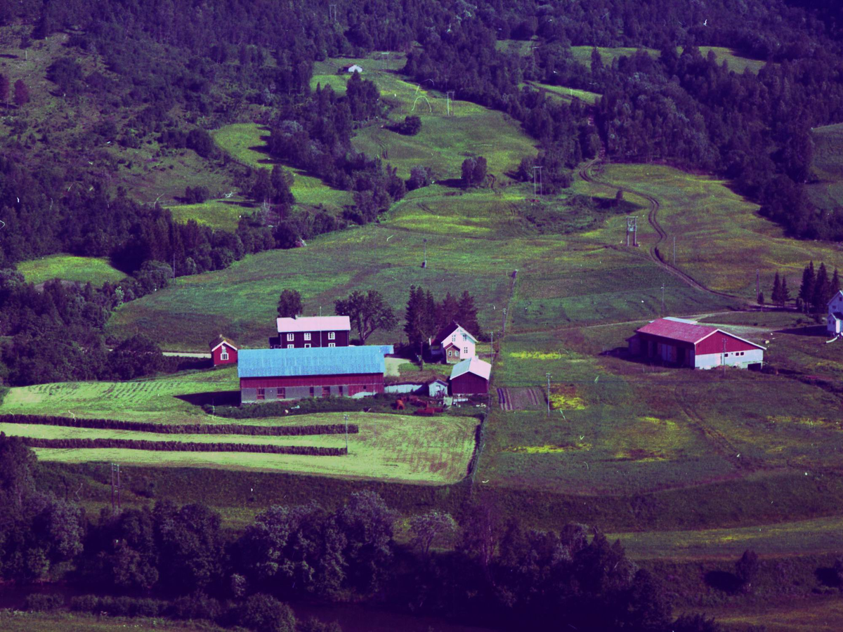Flyfoto over Sørreisa kommune.