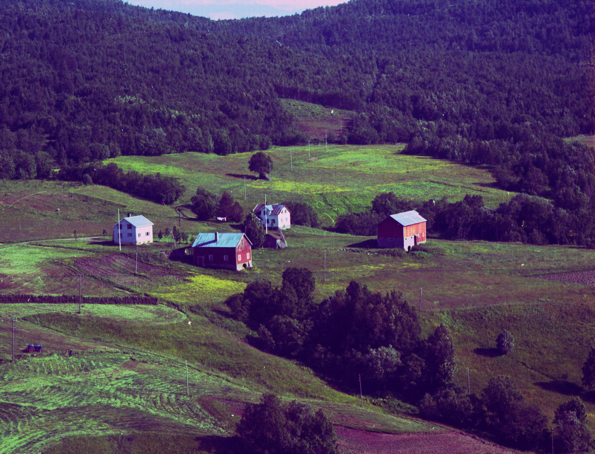 Flyfoto over Sørreisa kommune.