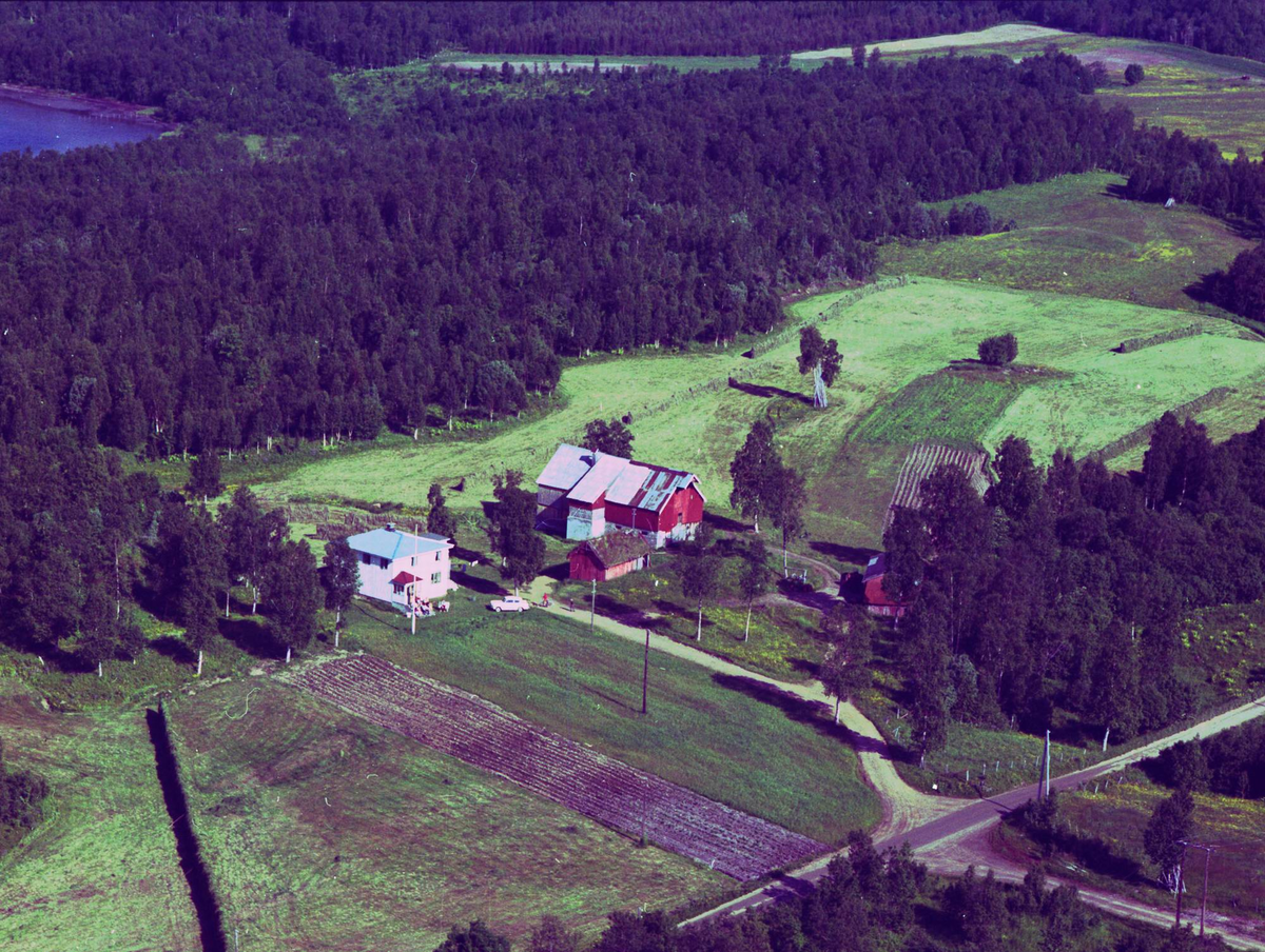 Flyfoto over Sørreisa kommune.