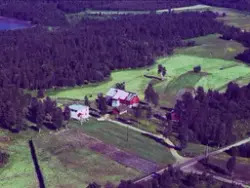 Flyfoto over Sørreisa kommune.