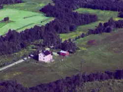 Flyfoto over Sørreisa kommune.
