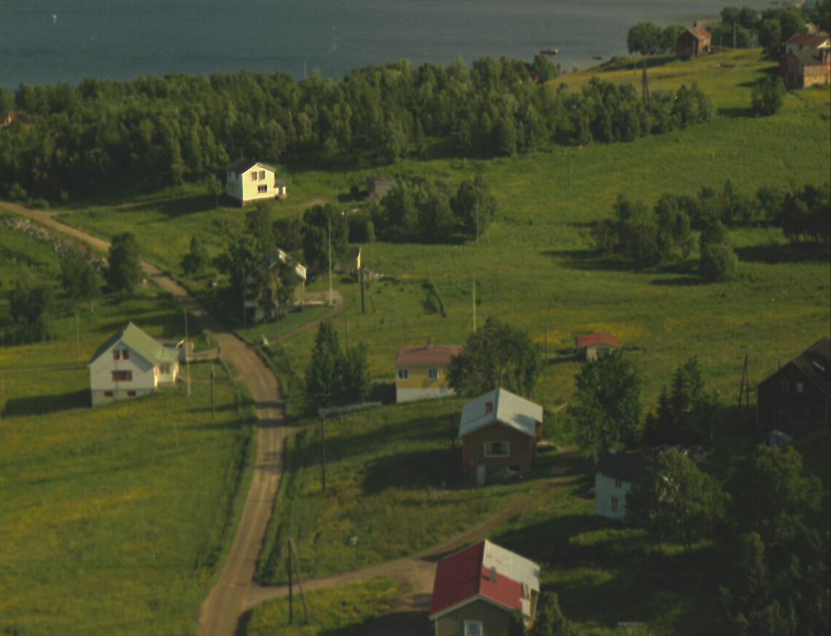 Flyfoto over Sørreisa kommune.