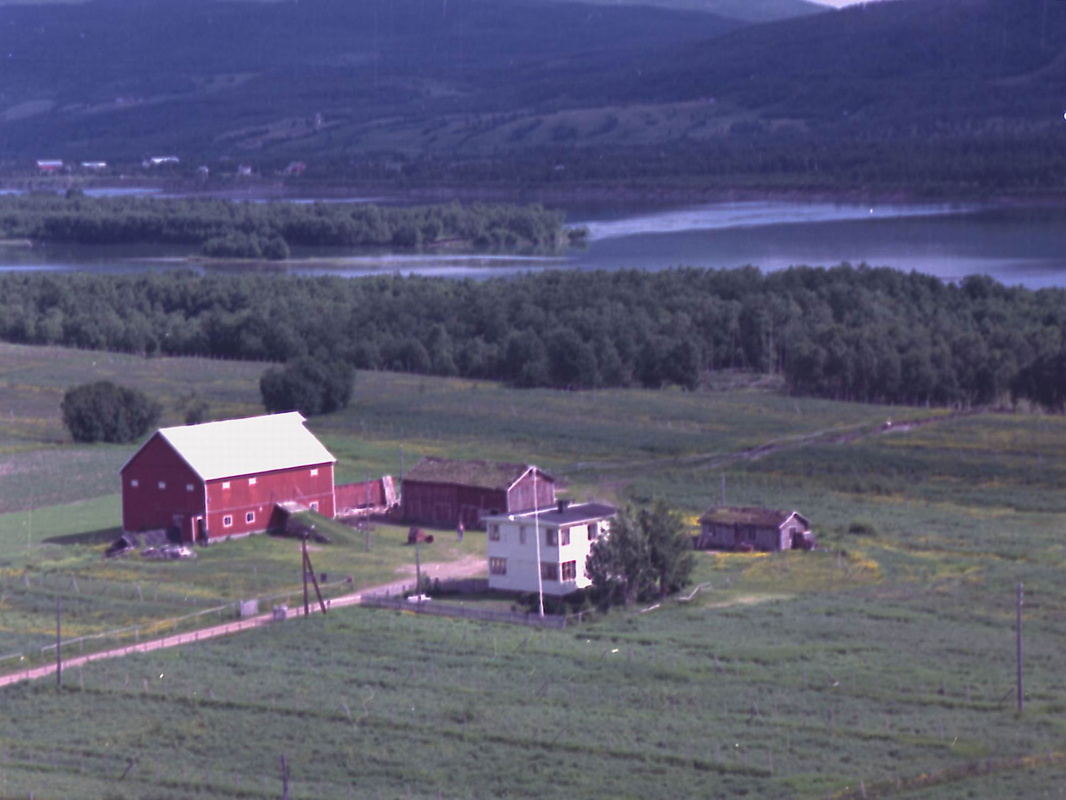 Flyfoto over Sørreisa kommune.
