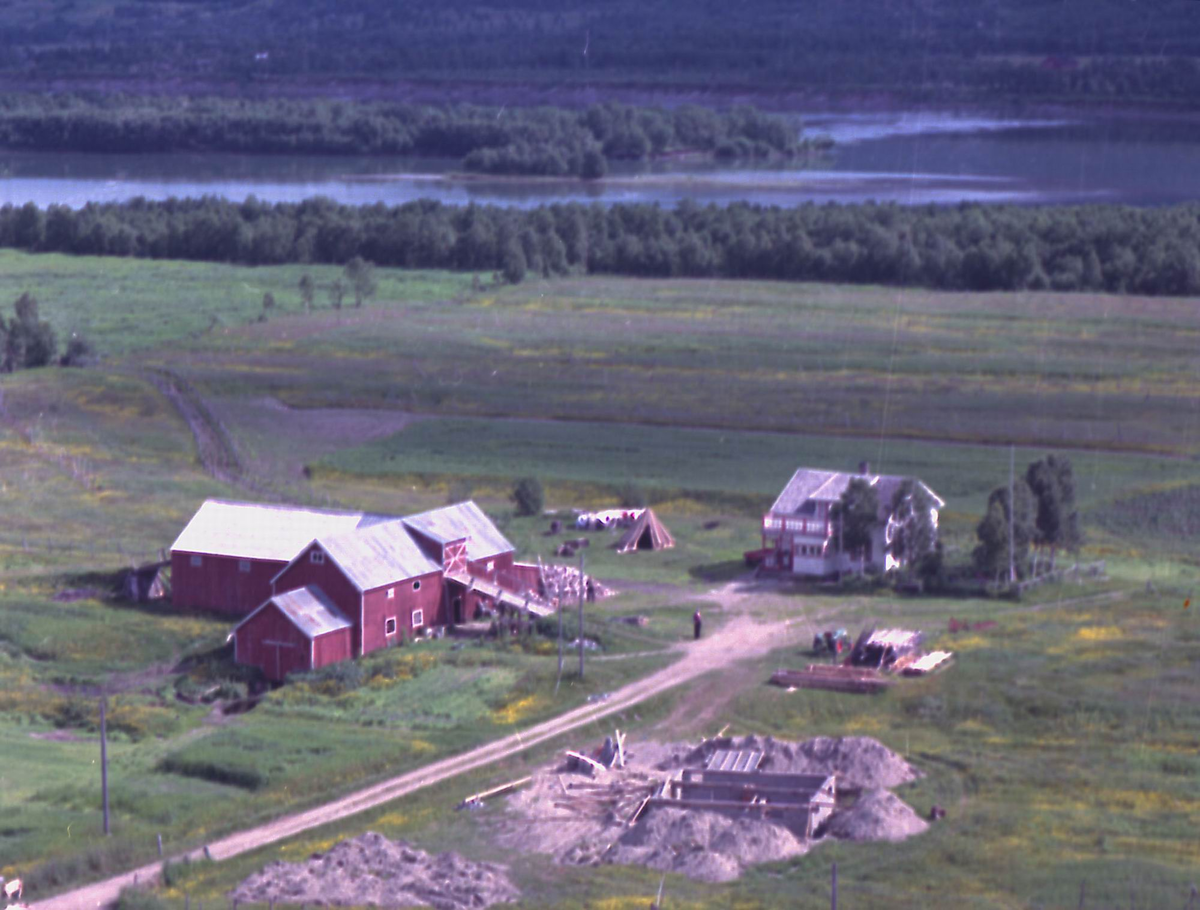 Flyfoto over Sørreisa kommune.